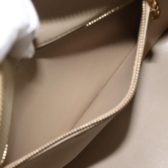 LOUIS VUITTON Monogram Vernis Houston Hand Bag Beige M91004 LV Auth ka5342