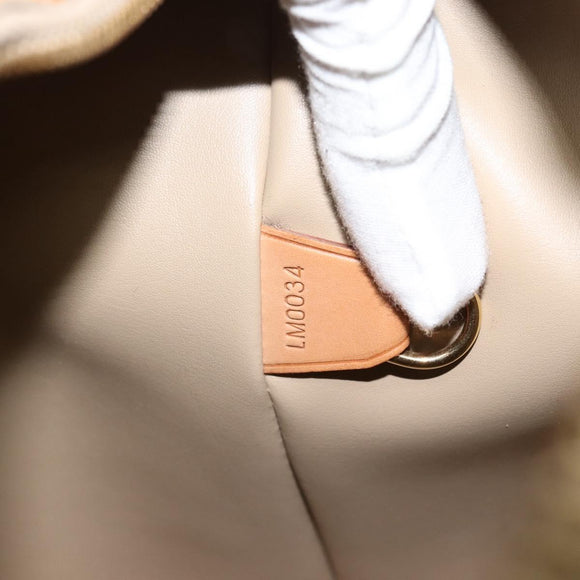 LOUIS VUITTON Monogram Vernis Houston Hand Bag Beige M91004 LV Auth ka5342