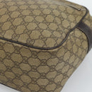 GUCCI GG Supreme Shoulder Bag PVC Leather Beige Gold Tone 211107 Auth ka5343-10