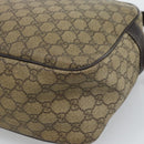 GUCCI GG Supreme Shoulder Bag PVC Leather Beige Gold Tone 211107 Auth ka5343-12