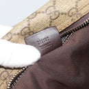 GUCCI GG Supreme Shoulder Bag PVC Leather Beige Gold Tone 211107 Auth ka5343-22