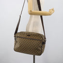 GUCCI GG Supreme Shoulder Bag PVC Leather Beige Gold Tone 211107 Auth ka5343-23