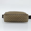 GUCCI GG Supreme Shoulder Bag PVC Leather Beige Gold Tone 211107 Auth ka5343-9