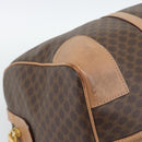 CELINE Macadam Boston Bag PVC Leather Brown Gold Tone Auth ka5345A-12