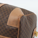 CELINE Macadam Boston Bag PVC Leather Brown Gold Tone Auth ka5345A-13
