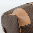 CELINE Macadam Boston Bag PVC Leather Brown Gold Tone Auth ka5345A-14