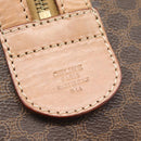 CELINE Macadam Boston Bag PVC Leather Brown Gold Tone Auth ka5345A-15