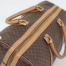 CELINE Macadam Boston Bag PVC Leather Brown Gold Tone Auth ka5345A-6