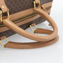 CELINE Macadam Boston Bag PVC Leather Brown Gold Tone Auth ka5345A-7