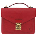 LOUIS VUITTON Epi Monceau 28 Hand Bag 2way Red M40783 LV Auth ka5346-13