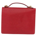 LOUIS VUITTON Epi Monceau 28 Hand Bag 2way Red M40783 LV Auth ka5346-2