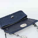 Miu Miu Denim Shoulder Bag 2way Blue Silver Auth ka5347V-21