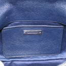 Miu Miu Denim Shoulder Bag 2way Blue Silver Auth ka5347V-22