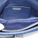 Miu Miu Denim Shoulder Bag 2way Blue Silver Auth ka5347V-10