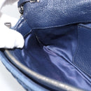 Miu Miu Denim Shoulder Bag 2way Blue Silver Auth ka5347V-24