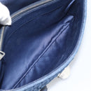 Miu Miu Denim Shoulder Bag 2way Blue Silver Auth ka5347V-28