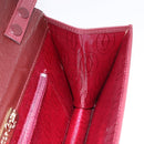 CARTIER Must Line Shoulder Bag Leather Bordeaux Gold Tone Auth ka5348-18