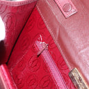 CARTIER Must Line Shoulder Bag Leather Bordeaux Gold Tone Auth ka5348-20