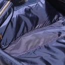 SAINT LAURENT Shoulder Bag Nylon Navy Gold Tone 733294 Auth ka5349M-11
