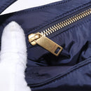 SAINT LAURENT Shoulder Bag Nylon Navy Gold Tone 733294 Auth ka5349M-20