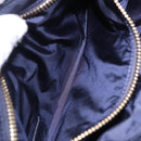 SAINT LAURENT Shoulder Bag Nylon Navy Gold Tone 733294 Auth ka5349M-21