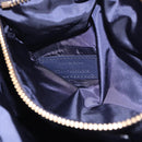 SAINT LAURENT Shoulder Bag Nylon Navy Gold Tone 733294 Auth ka5349M-12