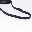SAINT LAURENT Shoulder Bag Nylon Navy Gold Tone 733294 Auth ka5349M-7