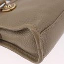 BALENCIAGA Mini City Hand Bag Leather 2way Beige Gold Tone 453293 Auth ka5352V-14