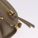 BALENCIAGA Mini City Hand Bag Leather 2way Beige Gold Tone 453293 Auth ka5352V-16