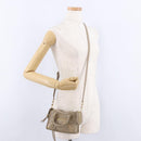 BALENCIAGA Mini City Hand Bag Leather 2way Beige Gold Tone 453293 Auth ka5352V-23