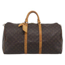 LOUIS VUITTON Monogram Keepall 55 Boston Bag M41424 LV Auth ka5353-13