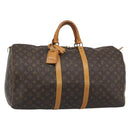 LOUIS VUITTON Monogram Keepall 55 Boston Bag M41424 LV Auth ka5354-1