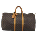 LOUIS VUITTON Monogram Keepall 55 Boston Bag M41424 LV Auth ka5354-13