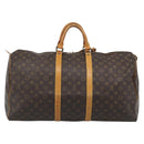 LOUIS VUITTON Monogram Keepall 55 Boston Bag M41424 LV Auth ka5354-2