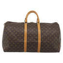 LOUIS VUITTON Monogram Keepall 55 Boston Bag M41424 LV Auth ka5355A-13