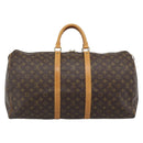 LOUIS VUITTON Monogram Keepall 55 Boston Bag M41424 LV Auth ka5355A-2