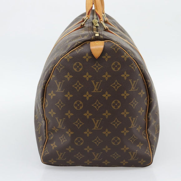 LOUIS VUITTON Monogram Keepall 55 Boston Bag M41424 LV Auth ka5355A