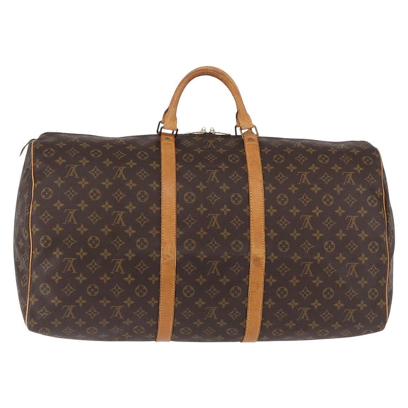 LOUIS VUITTON Monogram Keepall 60 Boston Bag M41422 LV Auth ka5356