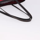 FENDI Zucchino Canvas Tote Bag Red Brown 8BH074 Auth ka5359-7