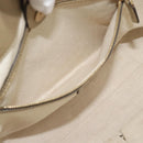 GUCCI GG Canvas Hand Bag Beige Gold Tone 257061 Auth ka5360V-19