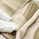 GUCCI GG Canvas Hand Bag Beige Gold Tone 257061 Auth ka5360V-20