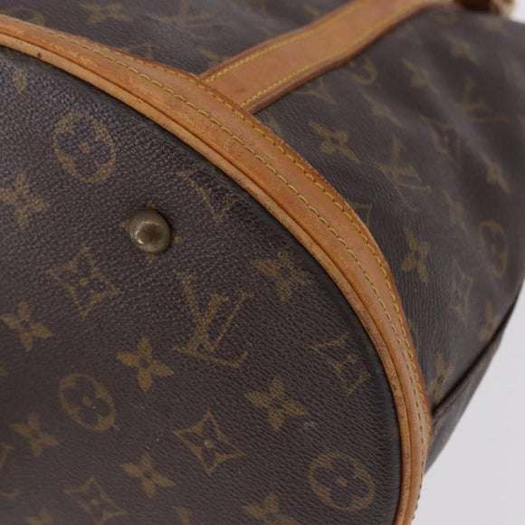 LOUIS VUITTON Monogram Bucket GM Shoulder Bag M42236 LV Auth ka5363