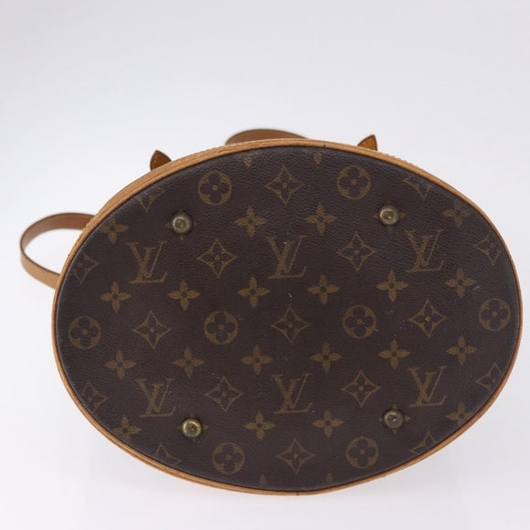 LOUIS VUITTON Monogram Bucket GM Shoulder Bag M42236 LV Auth ka5363