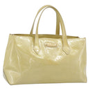 LOUIS VUITTON Monogram Vernis Wilshire PM Hand Bag Broncorail M91452 Auth ka5366-1