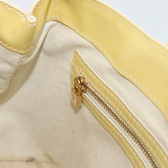 LOUIS VUITTON Monogram Vernis Wilshire PM Hand Bag Broncorail M91452 Auth ka5366
