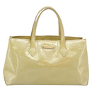 LOUIS VUITTON Monogram Vernis Wilshire PM Hand Bag Broncorail M91452 Auth ka5366-2
