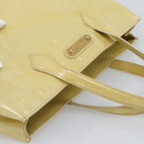 LOUIS VUITTON Monogram Vernis Wilshire PM Hand Bag Broncorail M91452 Auth ka5366-6