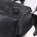 BALENCIAGA Le City Hand Bag Leather Navy Silver 684907 Auth ka5367SAM-13