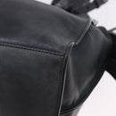 BALENCIAGA Le City Hand Bag Leather Navy Silver 684907 Auth ka5367SAM-15