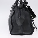 BALENCIAGA Le City Hand Bag Leather Navy Silver 684907 Auth ka5367SAM-5